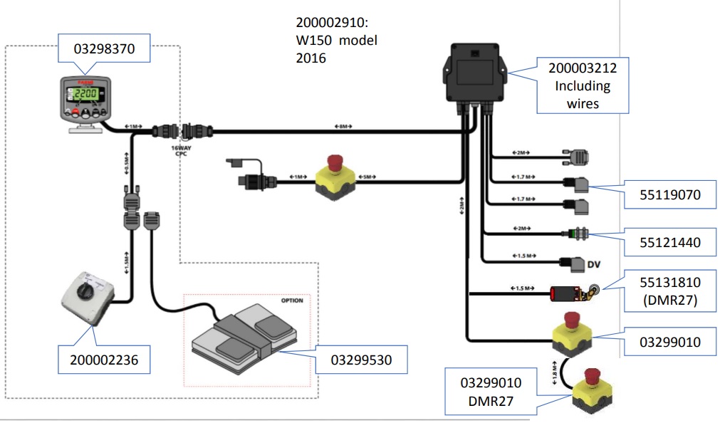 WIRING HARNESS, W150 MODEL 2016