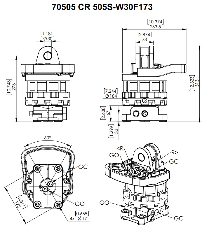 ROTATOR, Finn-rotor CR 500-W30F173