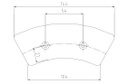 FRICTION PAD, 10x50x144mm