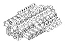 VALVE, HC-D4/8, 4xHPC+4xON-OFF, 80 L/MIN, 97727