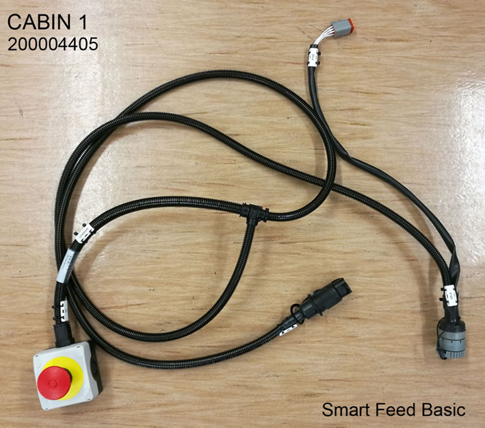 WIRING HARNESS, Smart Feed, Cabin 1 with emergency stop, TECHNION, 555000037.0