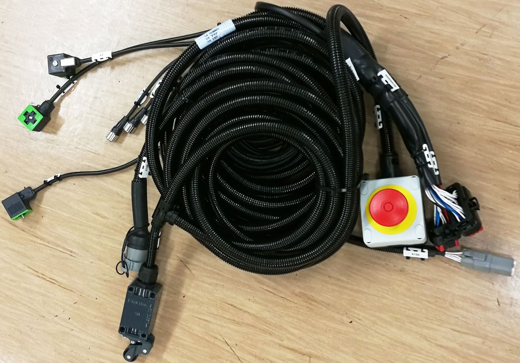 WIRING HARNESS, Smart Feed Basic M,wiring harness Chipper side, without sensors, TECHNION, 555000039.0