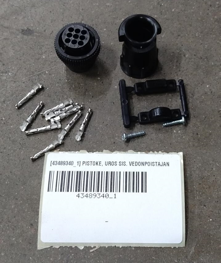 PLUG, MALE, Farmi Forest, AMP CPC 9-pin