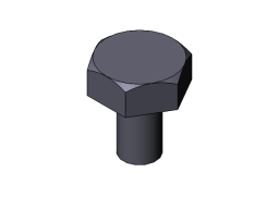 HEX SCREW, M12X1,75X35, 10.9 BLACK, DIN933