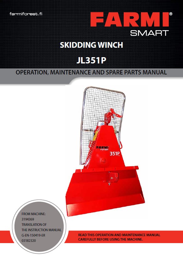 JL351 Manual and Spare Parts