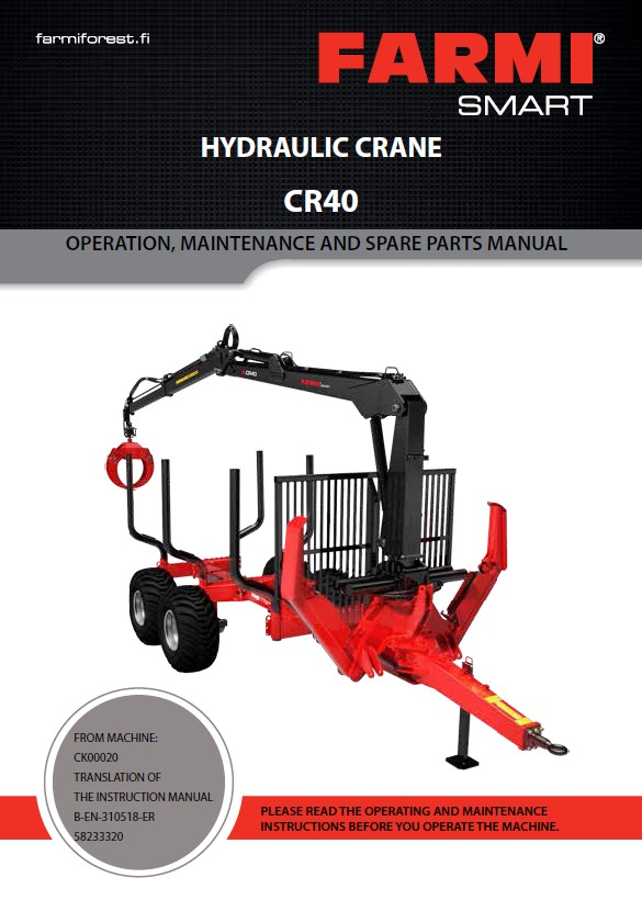 CR40 Manual and Spare Parts