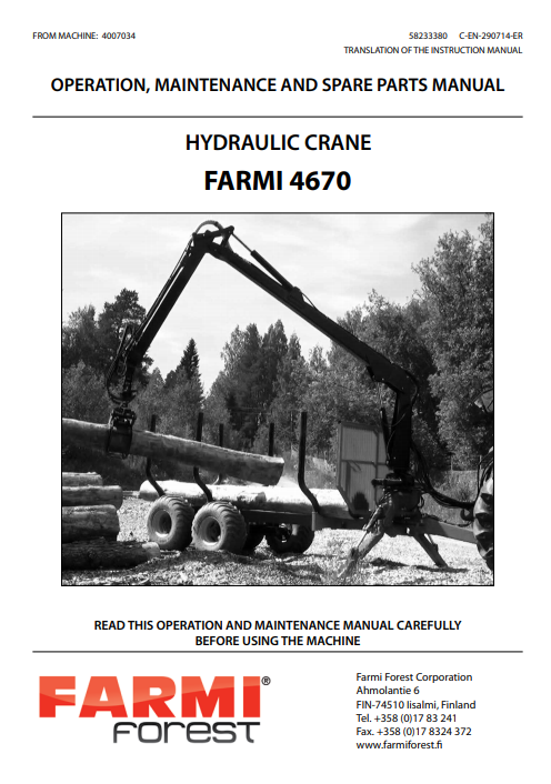 HK4067 Manual and Spare Parts (copy)