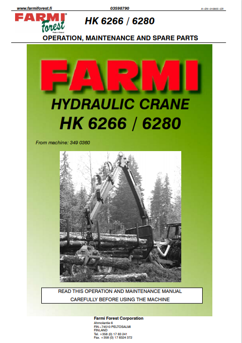 HK4571/HK4581 Manual and Spare Parts (copy)