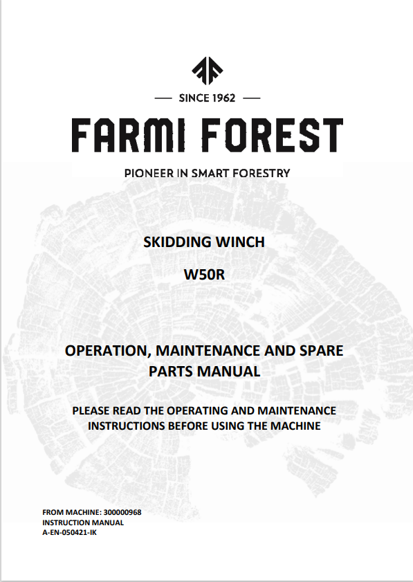 W50R Manual and Spare Parts