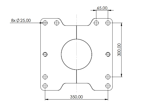 ADAPTERILEVY, 32x400x400mm, S=30mm, TUKIJALOILLE