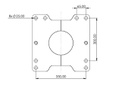[200006424_0] ADAPTER FLANGE, 32x400x400mm, S=30mm, For support Vario legs