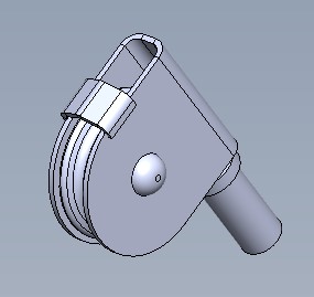 [42721050] ROPE PULLEY, 25x62x100MM