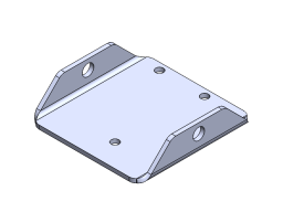 REAR COVER, 44x178x178mm, S=6mm, for frame tube, FT9, FT10