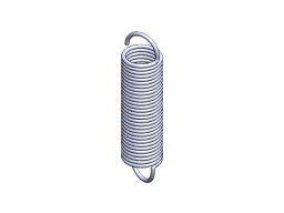 EXTENSION SPRING, DU26 DL2,6 L106