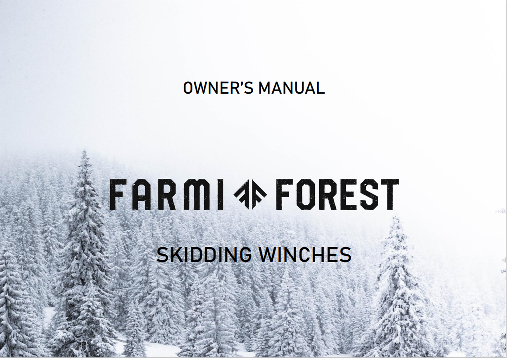 Farmi Forest Winches User Manual