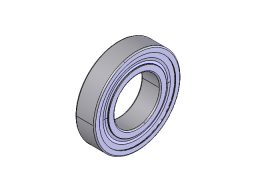 GROOVE BALL BEARING, 6209/2RS