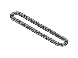 CHAIN, 46 LINKS, M80-AE-63/ER-1 X 46, LAPUA, 3K33107