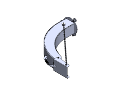 DISCHARGE PIPE, L=1460 (long), Assembly, CH18