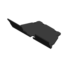 SHELTER PLATE, Rear axle, base frame, QL