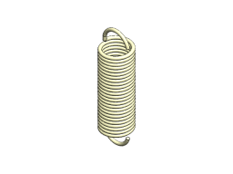 EXTENSION SPRING, DU68 DL7 L245