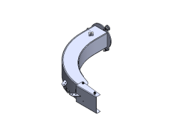 DISCHARGE PIPE, L=1460 (long), Assembly, CH180