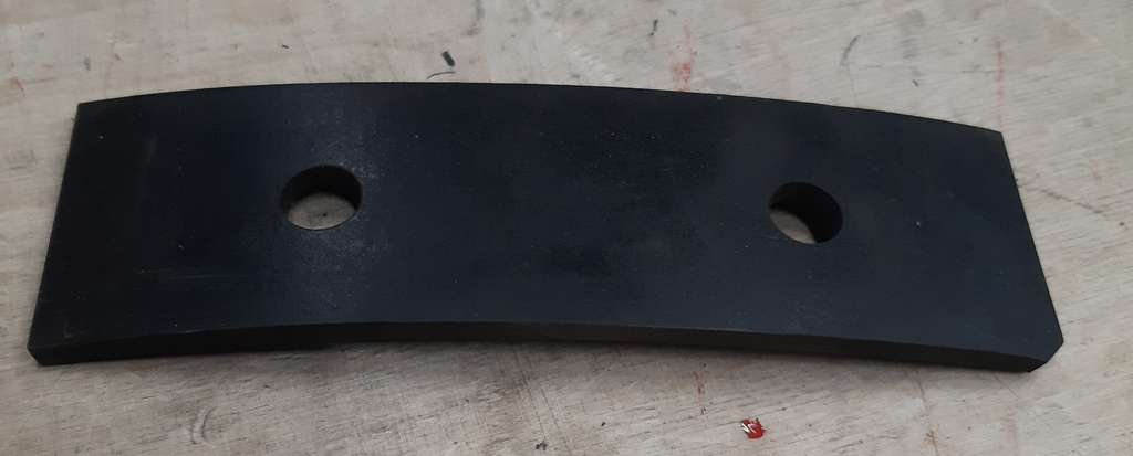 RUBBER PLATE, 5x50x170MM, KOONTA