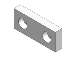 SLIDING PART, 15x40x95mm, CH/CR