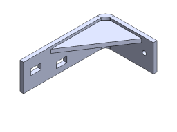 SUPPORT LEG, 60x113x188mm, RIGHT, 27ACC