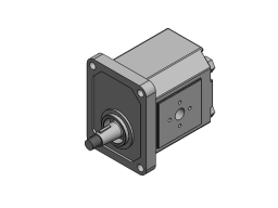 HYDRAULIC  PUMP, META HYDR. P0225DH, WITHOUT SUPPORT BEARING