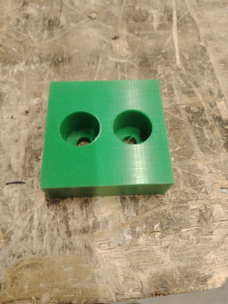 SLIDING PART, 28x80x80MM, WITH HOLES, FOLDING BOOM