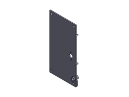 FRONT PLATE, 38X249X480MM, JL501
