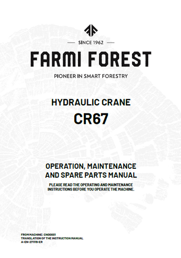 CR67 Manual and Spare Parts