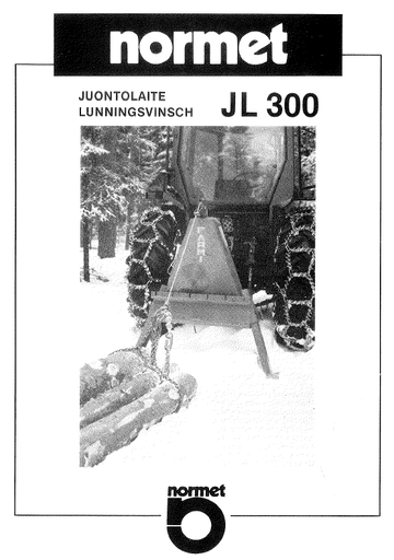 JL300-JL300PT ohje- ja varaosakirja