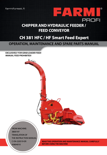 CH381,CH38 HFC/HF Manual and Spare Parts