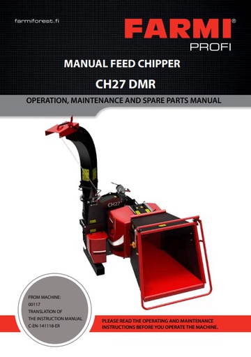 CH27DMR Manual and Spare Parts