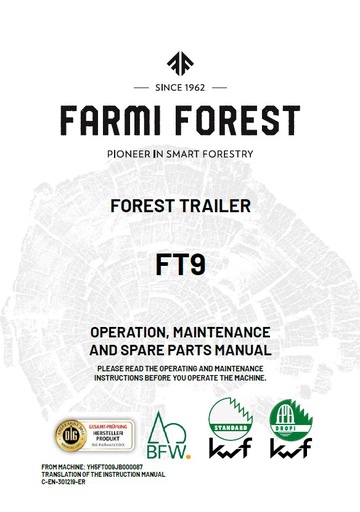 FT9 Manual and Spare Parts