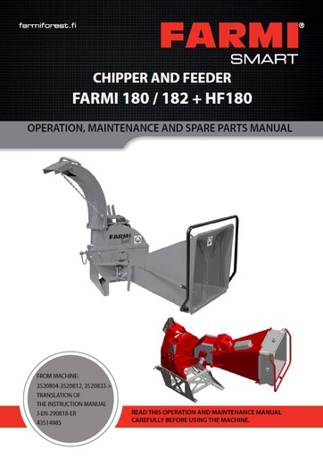 CH180/CH182 Manual and Spare Parts