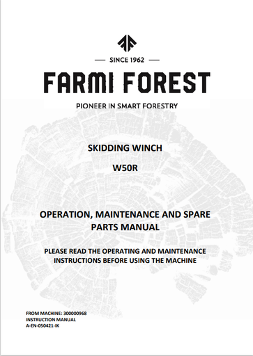 W50R Manual and Spare Parts